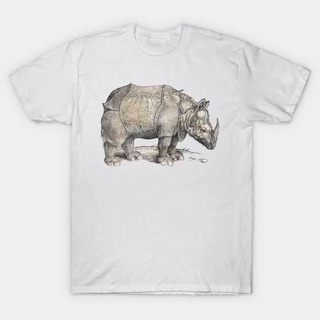 A Rhinoceros - Albrecht Durer T-Shirt by The Blue Box